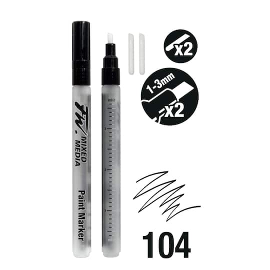 Daler-Rowney&#xAE; 104 Small 2 FW Empty Paint Marker Set
